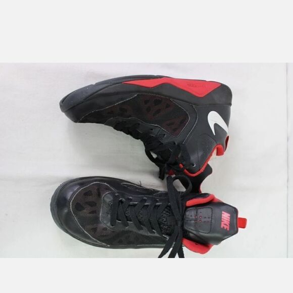 Nike Dual Fusion BB Black Red White Basketball Shoes 537574-001 GS sz 6.5Y. - Picture 3 of 11